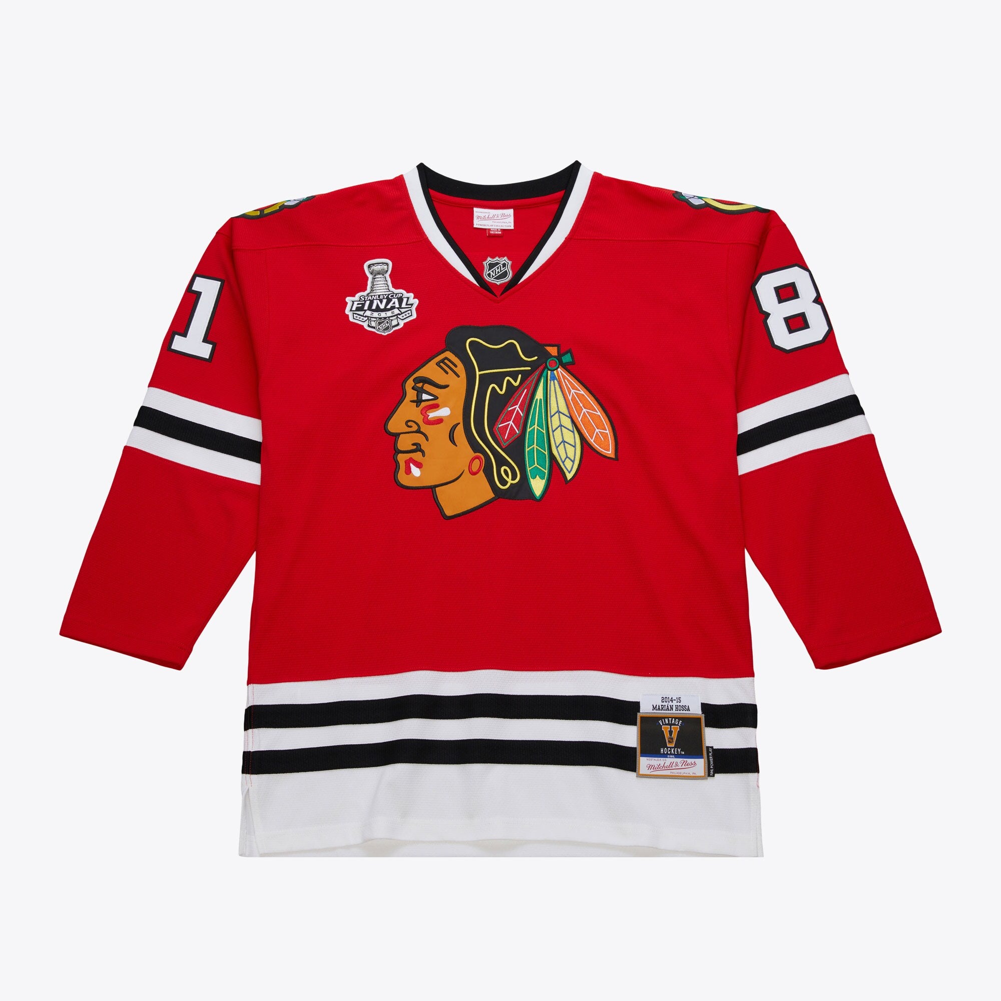 Mens Mitchell & Ness NHL DARK JERSEY BLACKHAWKS 2014 MARIAN HOSSA