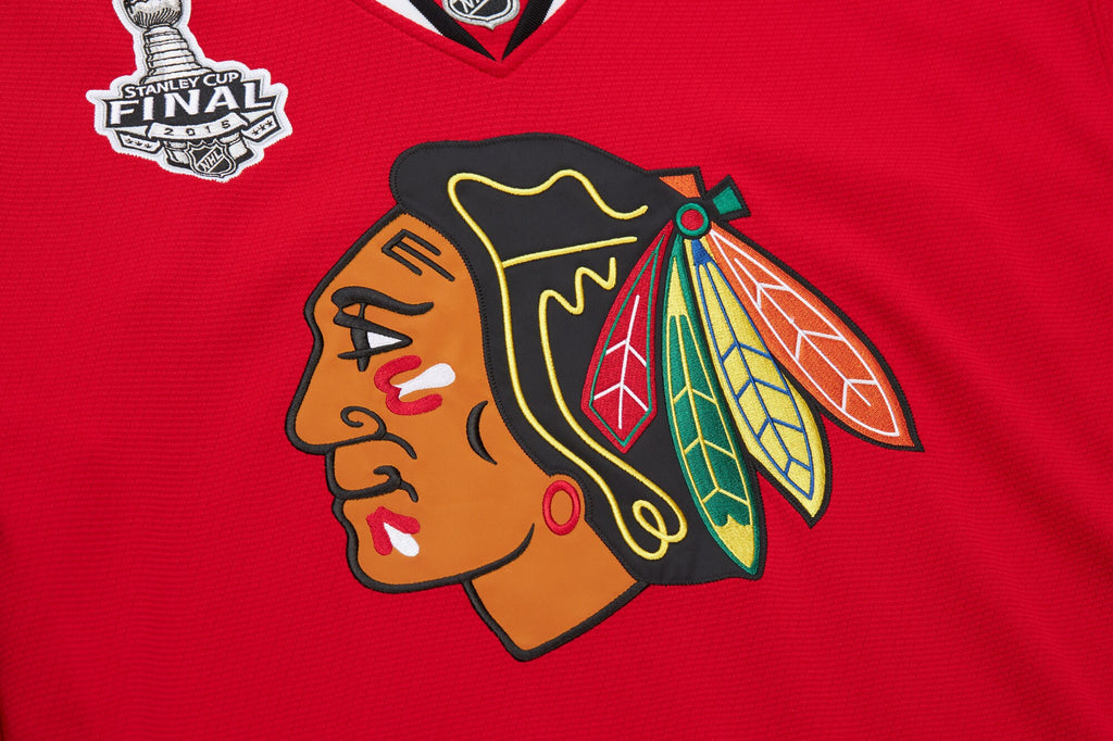 Mens Mitchell & Ness NHL DARK JERSEY BLACKHAWKS 2014 MARIAN HOSSA