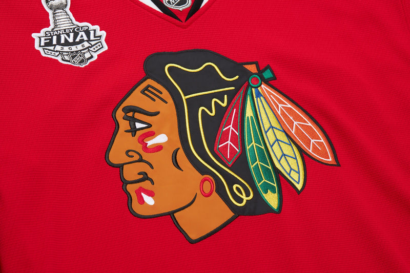 Mens Mitchell & Ness NHL DARK JERSEY BLACKHAWKS 2014 MARIAN HOSSA