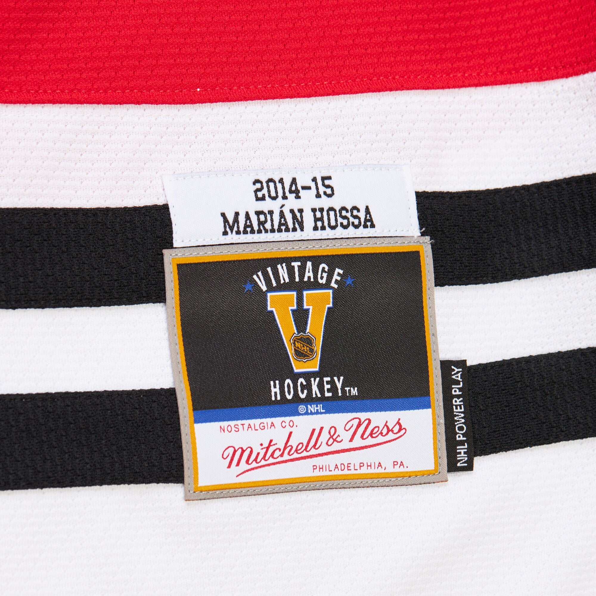 Mens Mitchell & Ness NHL DARK JERSEY BLACKHAWKS 2014 MARIAN HOSSA