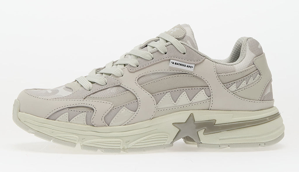[001FWL301319-MWHT] MENS A BATHING APE BAPE SHARK STA #1 M2 'WHITE'