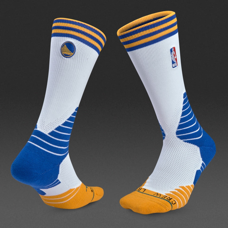 [M559D6LCWA-WHT] MENS STANCE NBA GS WARRIORS LOGO CREW SOCKS