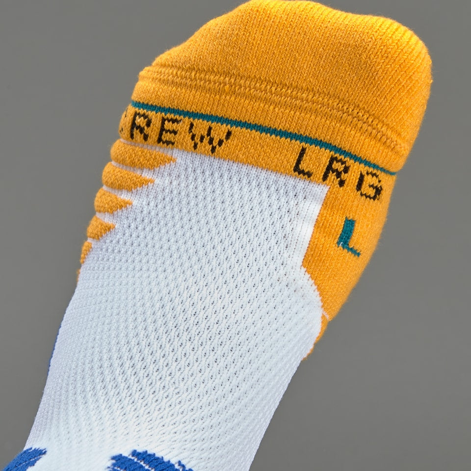 [M559D6LCWA-WHT] MENS STANCE NBA GS WARRIORS LOGO CREW SOCKS