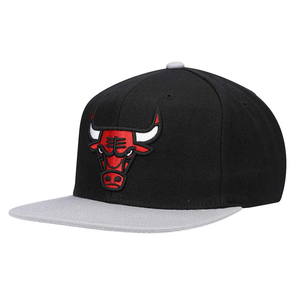 MENS MITCHELL & NESS NBA CORE BASIC SNAPBACK BULLS - BLACK-GREY