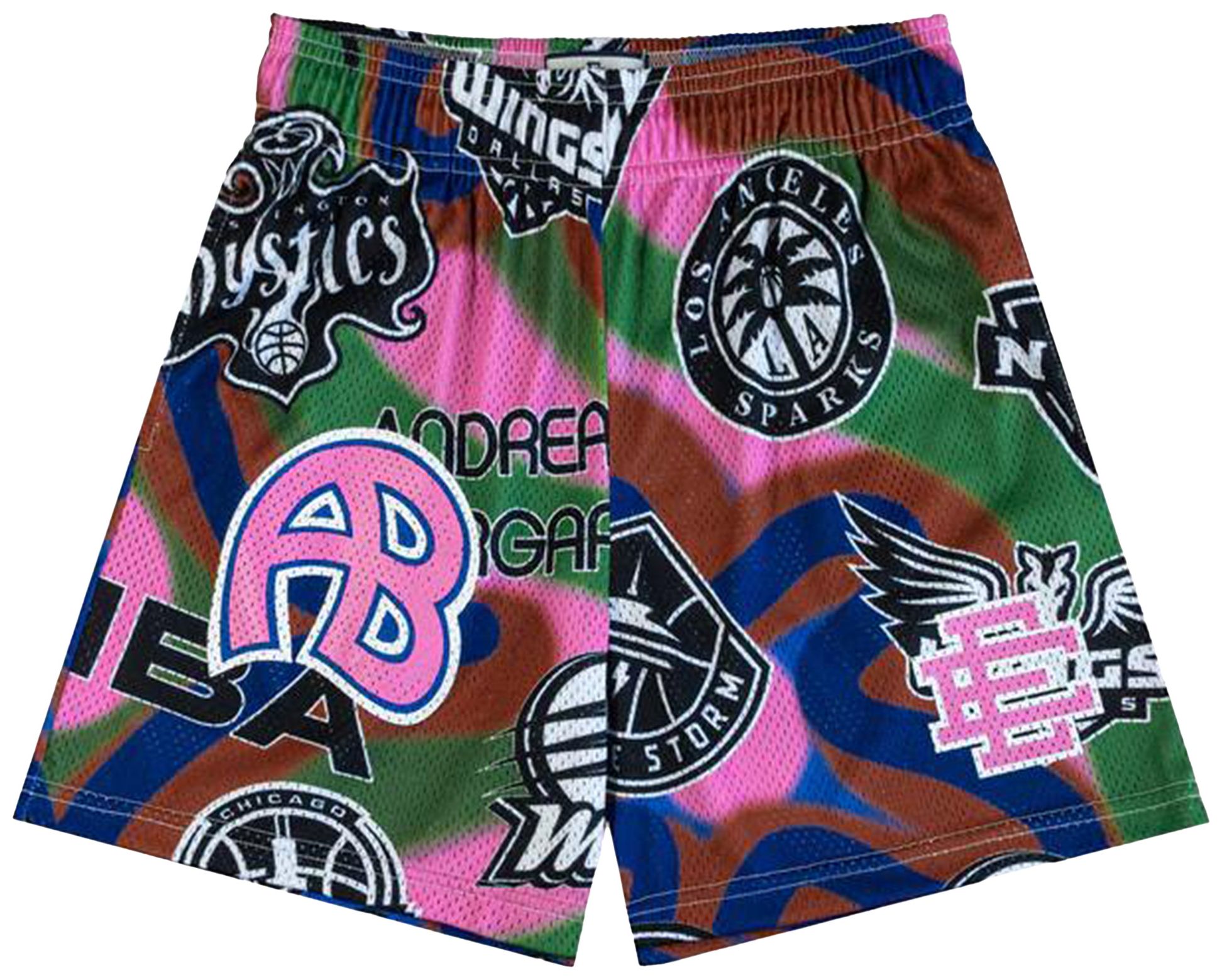 [EE000060] MENS ERIC EMANUEL EE BASIC SHORT 'GREEN/PINK' SS24