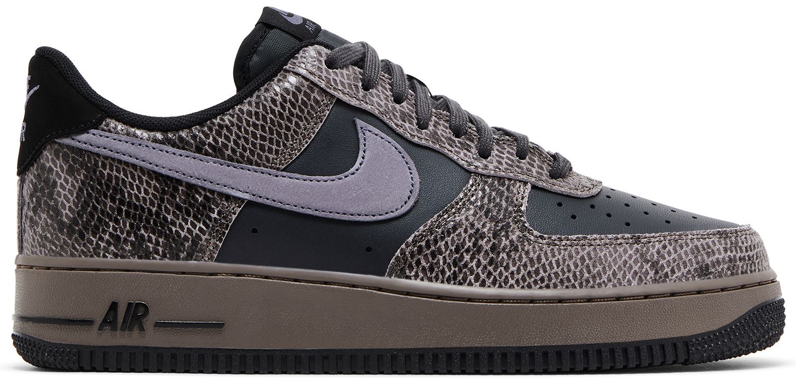 [HF2898-001] MENS NIKE AIR FORCE 1 '07 LV8 'OFF NOIR SNAKESKIN'