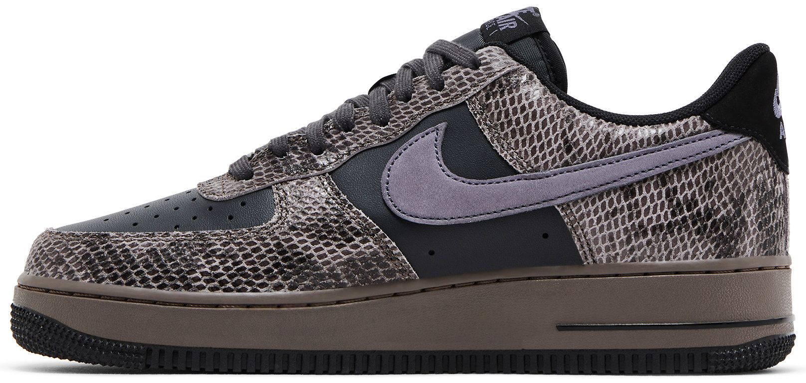 [HF2898-001] MENS NIKE AIR FORCE 1 '07 LV8 'OFF NOIR SNAKESKIN'