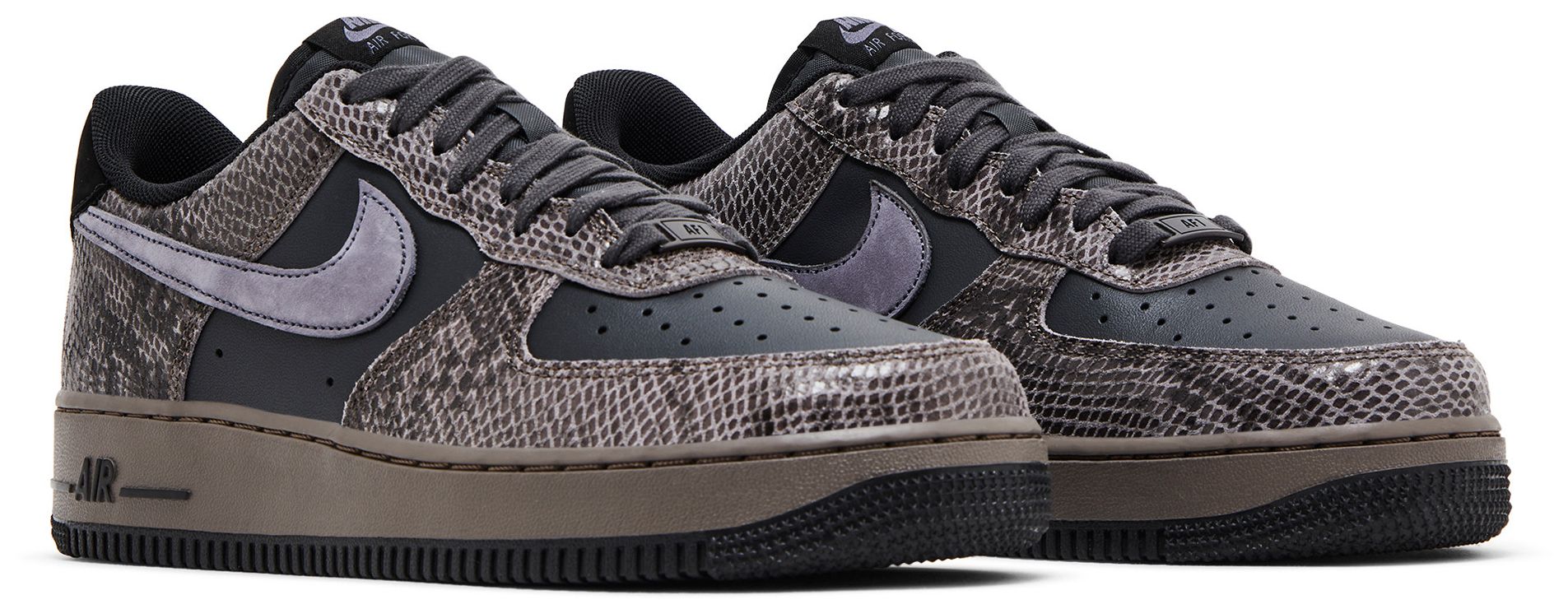 [HF2898-001] MENS NIKE AIR FORCE 1 '07 LV8 'OFF NOIR SNAKESKIN'
