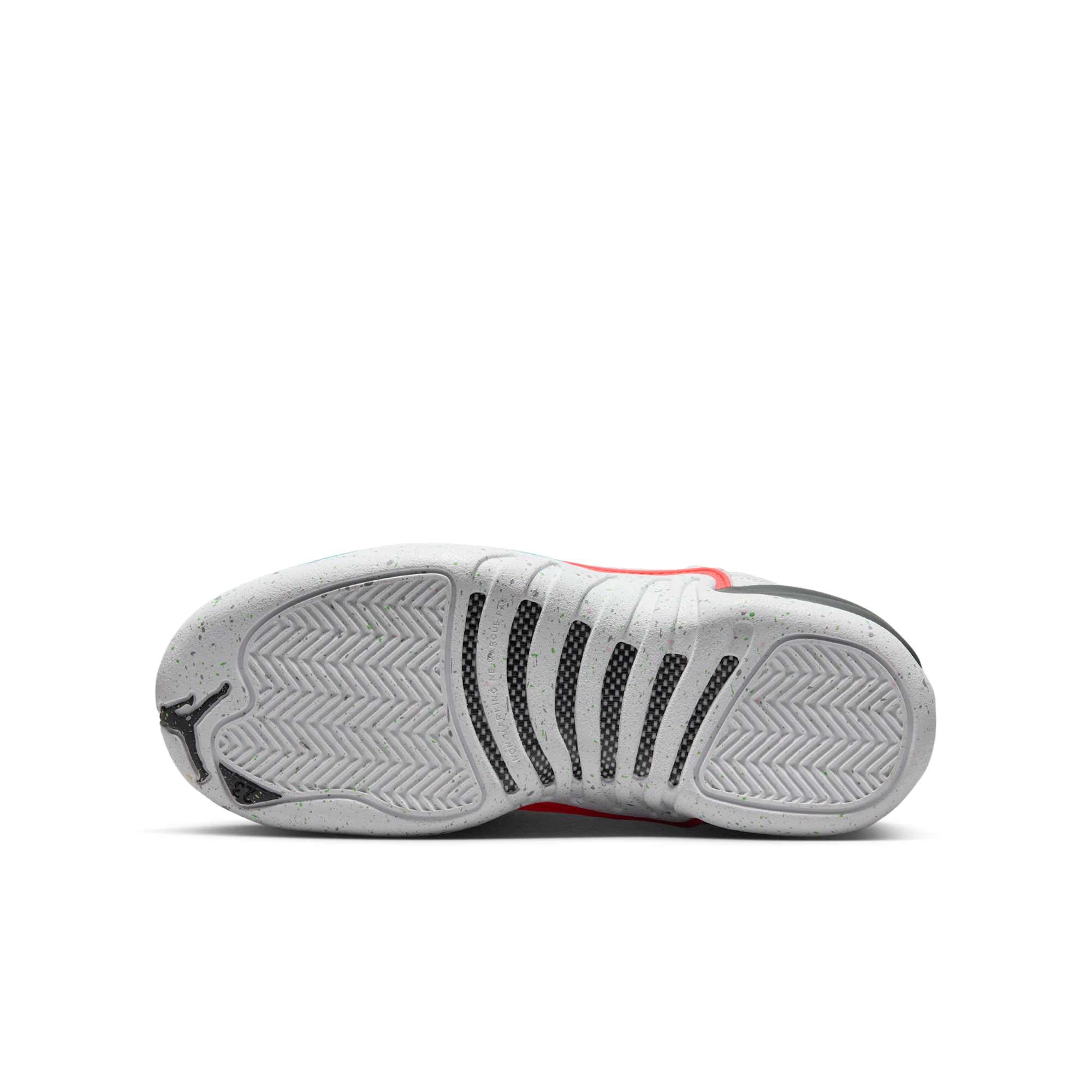 [153265-130] GRADE SCHOOL AIR JORDAN RETRO 12 'WHITE VAPOR GREEN (GS)'