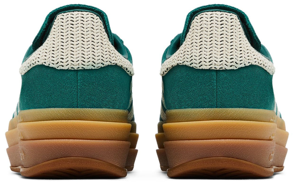 [JS3358] WOMENS ADIDAS GAZELLE BOLD 'COLLEGIATE GREEN WHITE GOLD'