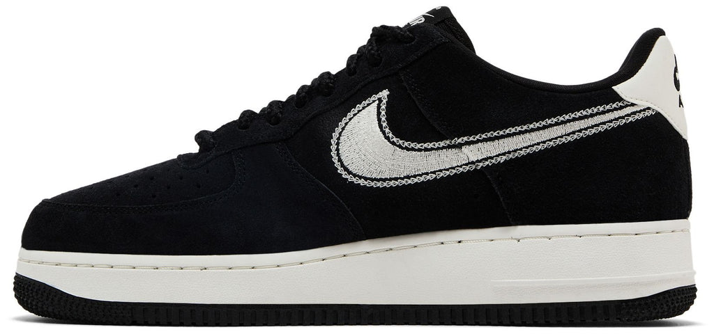 [HJ4465-001] MENS NIKE AIR FORCE 1 '07 LV8 'BLACK SAIL EMBROIDERED SWOOSH'