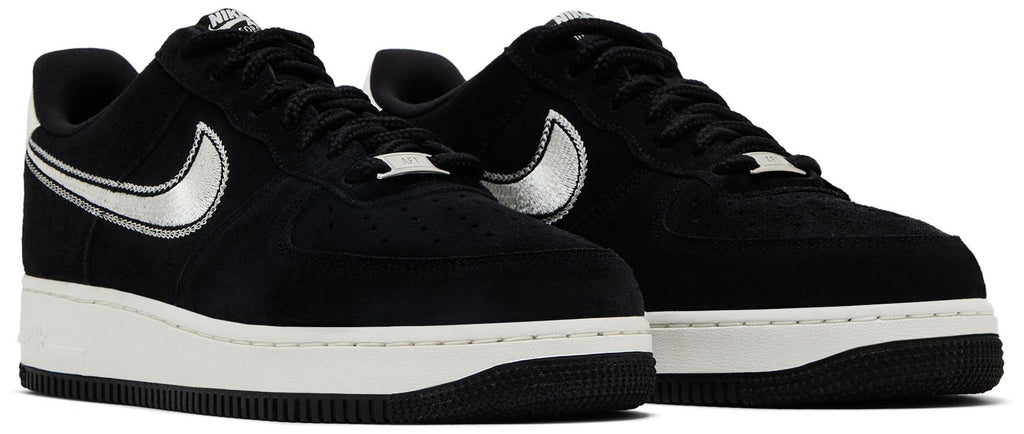 [HJ4465-001] MENS NIKE AIR FORCE 1 '07 LV8 'BLACK SAIL EMBROIDERED SWOOSH'