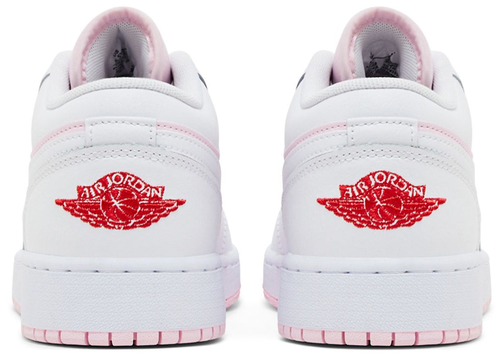 [553560-608] GRADE SCHOOL AIR JORDAN RETRO 1 LOW 'PINK FOAM FIRE RED WHITE (GS)'