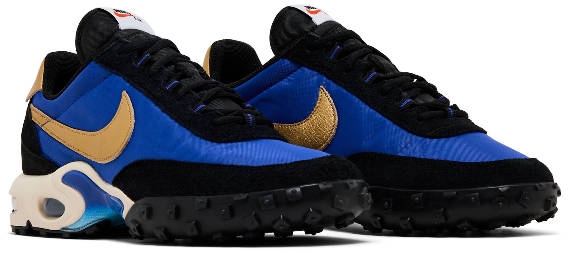 [FV6946-400] MENS NIKE AIR MAX WAFFLE RACER SP 'HYPER BLUE METALLIC GOLD'