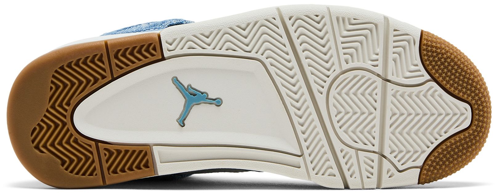 [IB6716-100] WOMENS AIR JORDAN RETRO 4 TEX 'DENIM WORN BLUE'