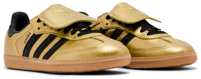 [JH5708] Womens Adidas Samba LT Long Tongue 'Gold Metallic Black Gum'