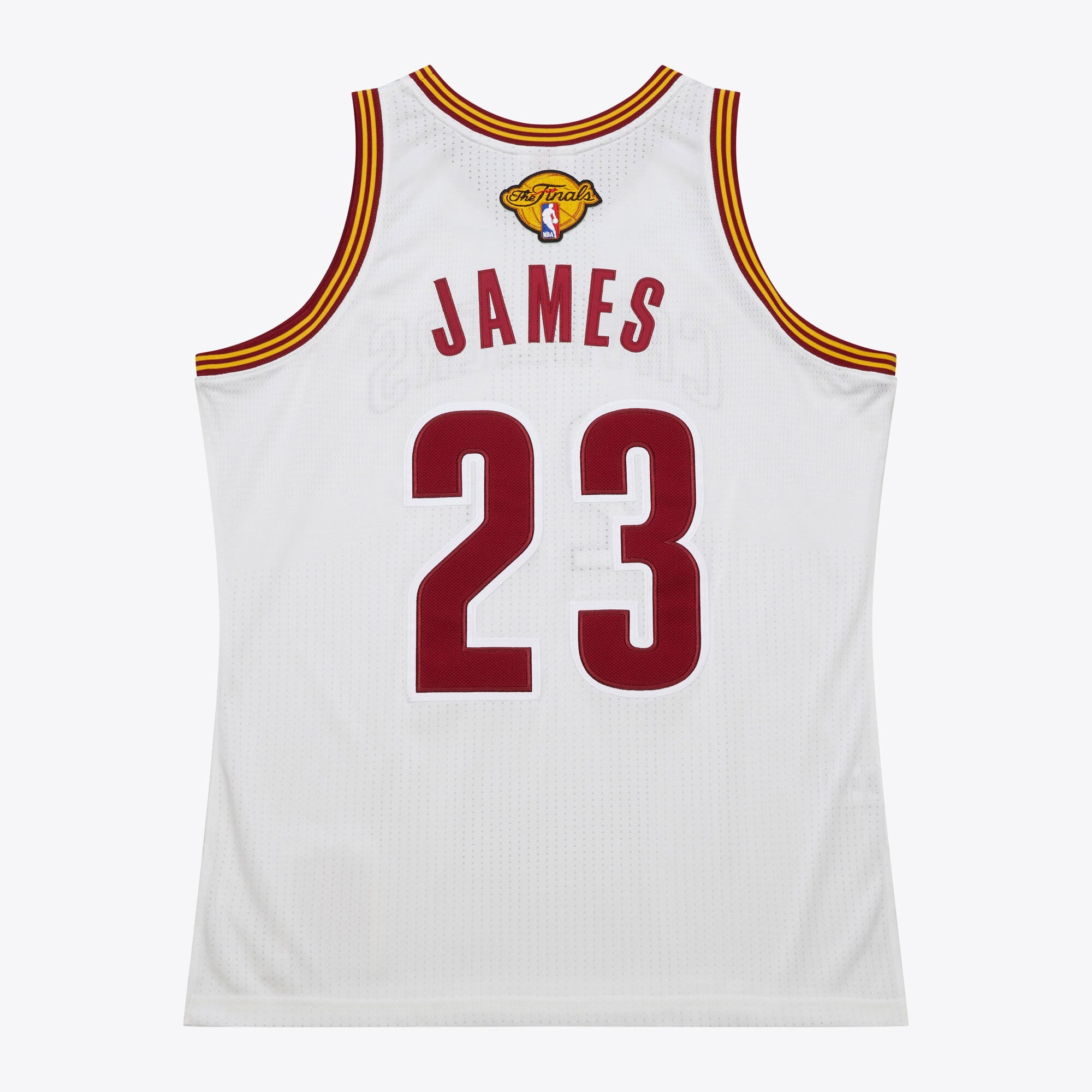 Mens Mitchell & Ness NBA WHITE JERSEY CAVALIERS 2015 LEBRON JAMES