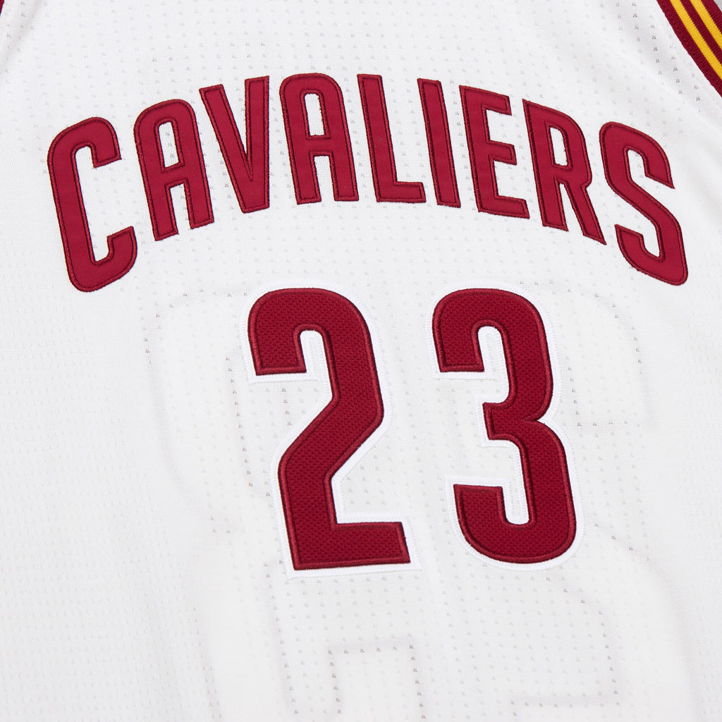 Mens Mitchell & Ness NBA WHITE JERSEY CAVALIERS 2015 LEBRON JAMES