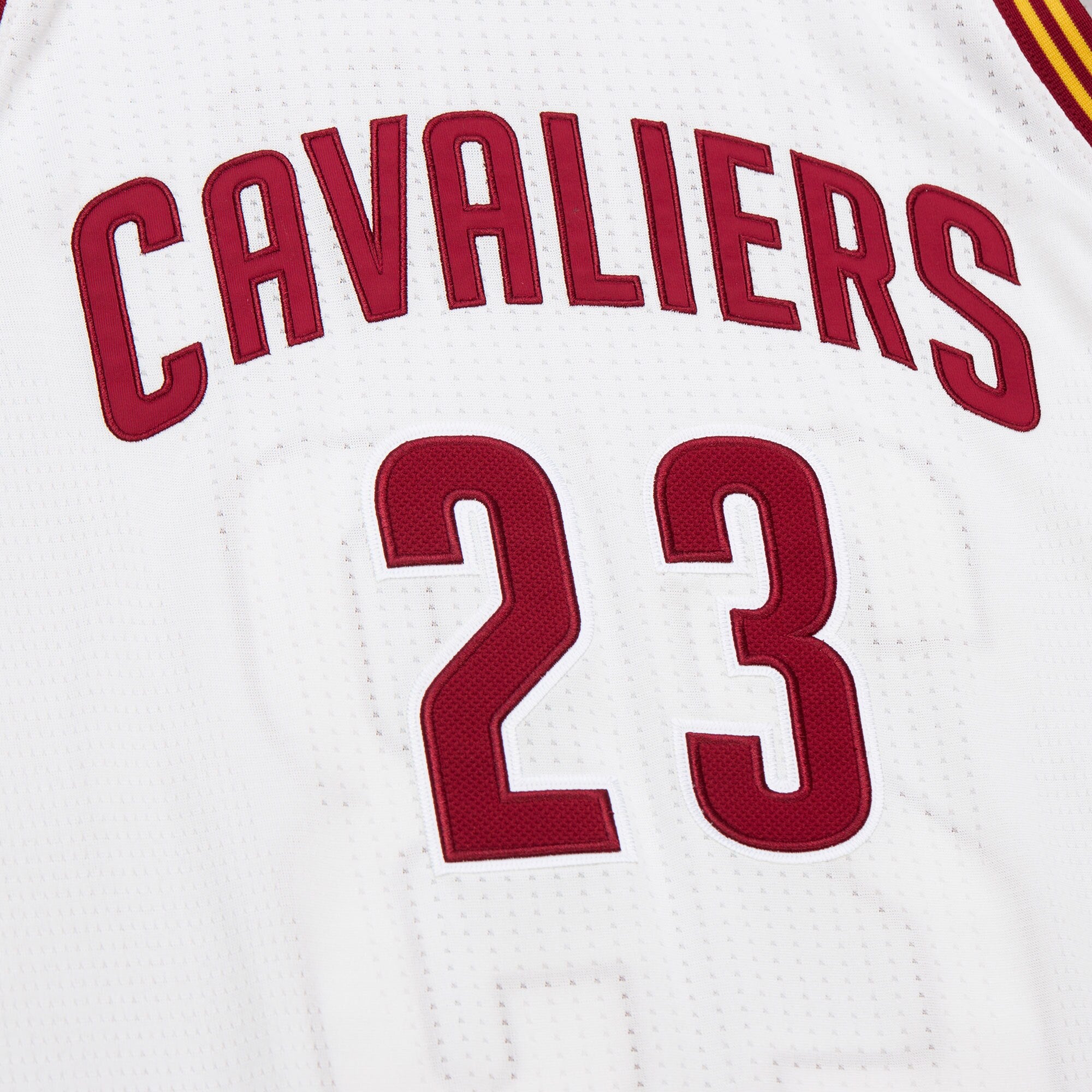 Mens Mitchell & Ness NBA WHITE JERSEY CAVALIERS 2015 LEBRON JAMES