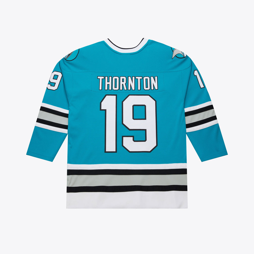 MENS MITCHELL & NESS NHL DARK JERSEY SHARKS 2015 JOE THORNTON