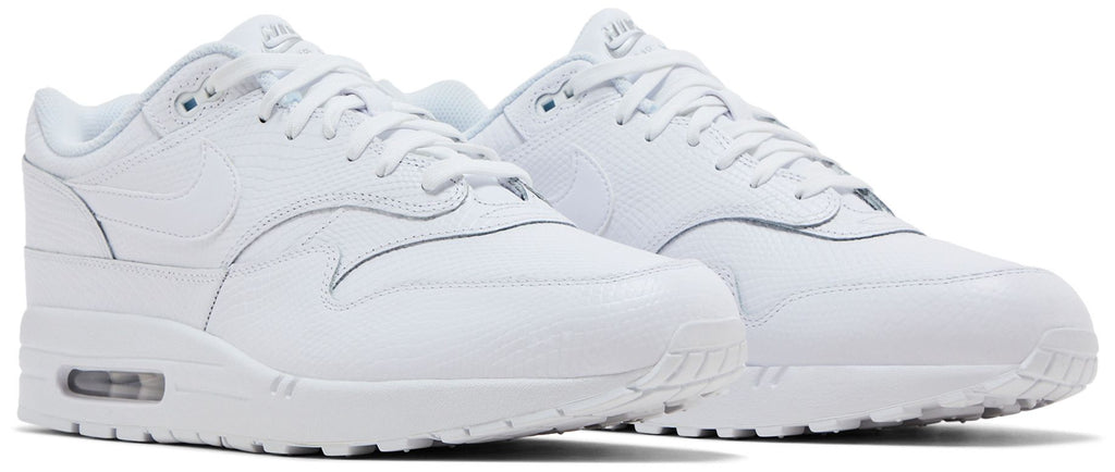 [HV1211-100] MENS NIKE AIR MAX 1 PREM 'WHITE SNAKESKIN'