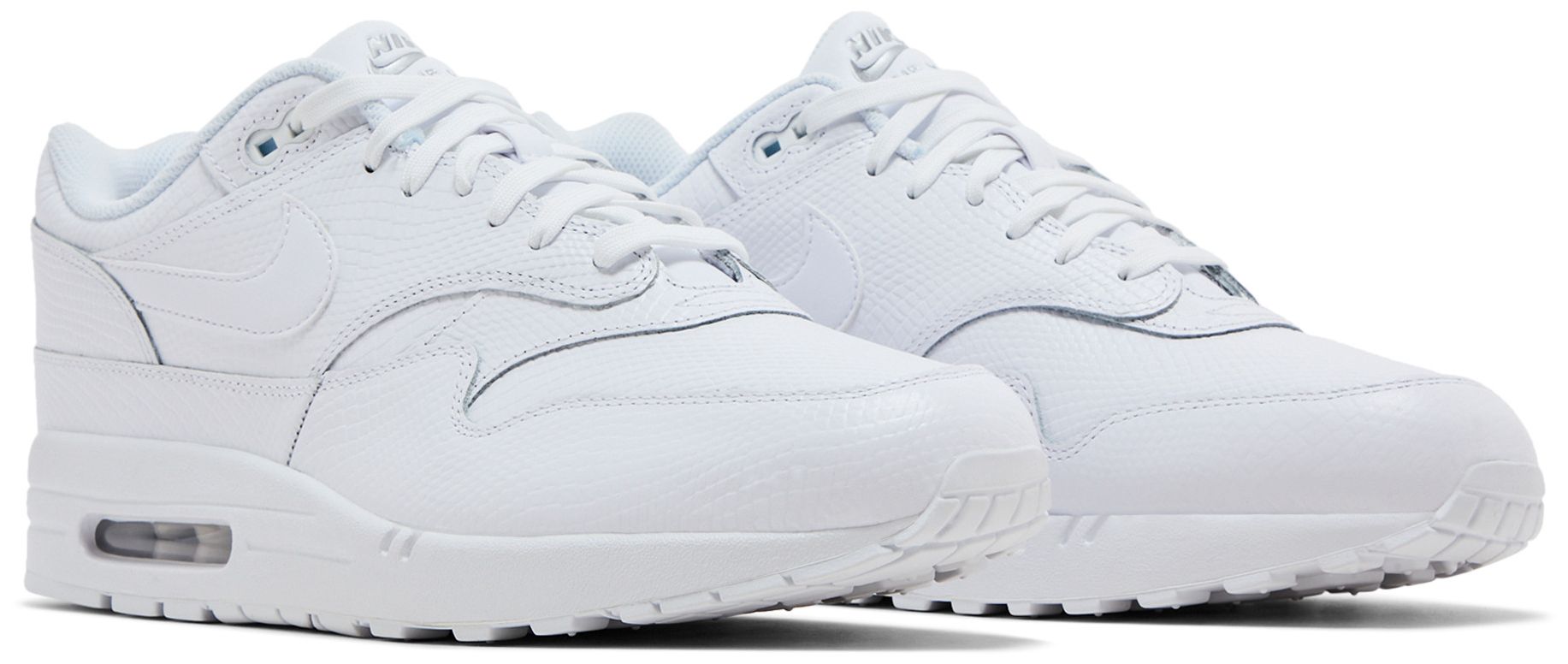 [HV1211-100] MENS NIKE AIR MAX 1 PREM 'WHITE SNAKESKIN'