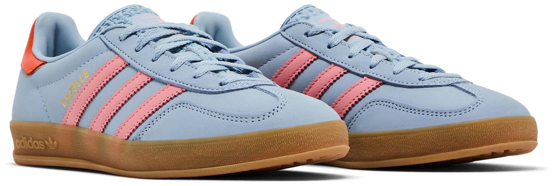 [JI2720] WOMENS ADIDAS GAZELLE INDOOR 'WONDER BLUE SOLAR ORANGE GUM'