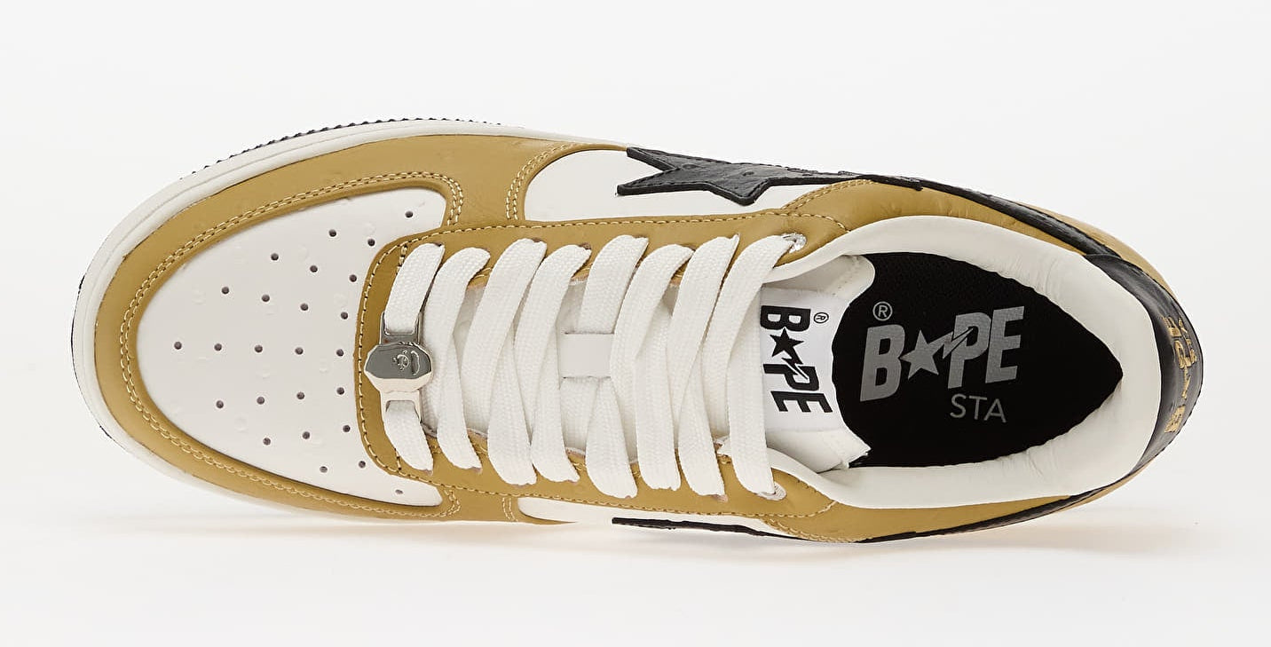 [001FWL801303-MBRW] MENS A BATHING APE BAPE STA #3 M2 'BROWN BLACK OSTRICH'