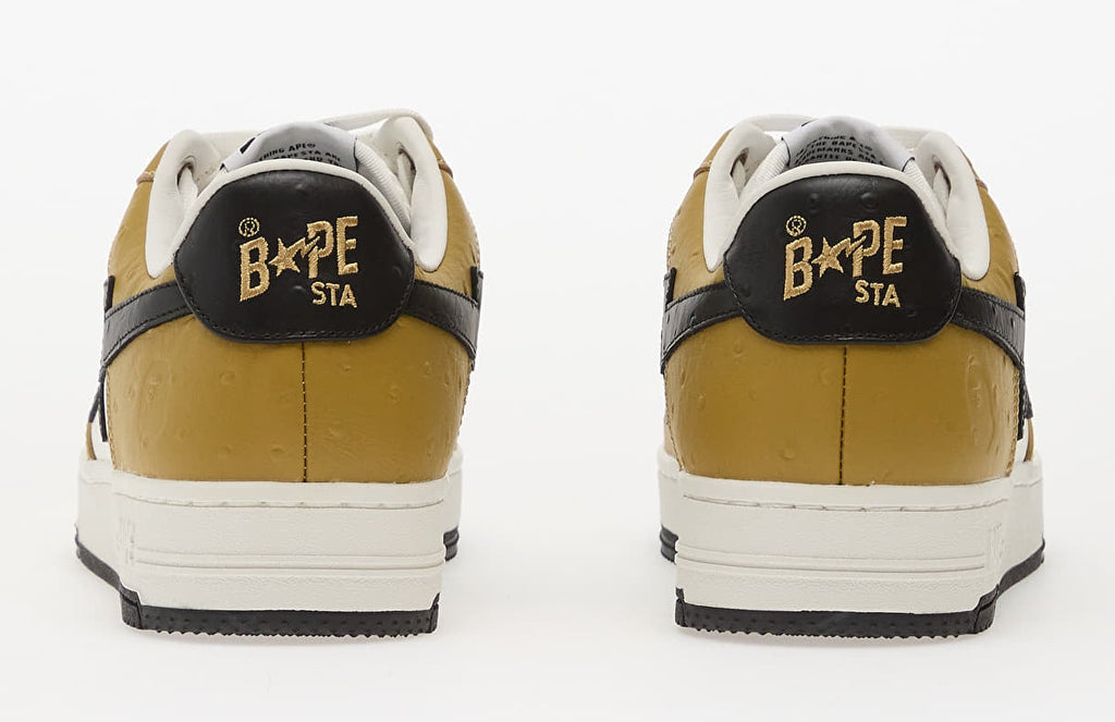 [001FWL801303-MBRW] MENS A BATHING APE BAPE STA #3 M2 'BROWN BLACK OSTRICH'