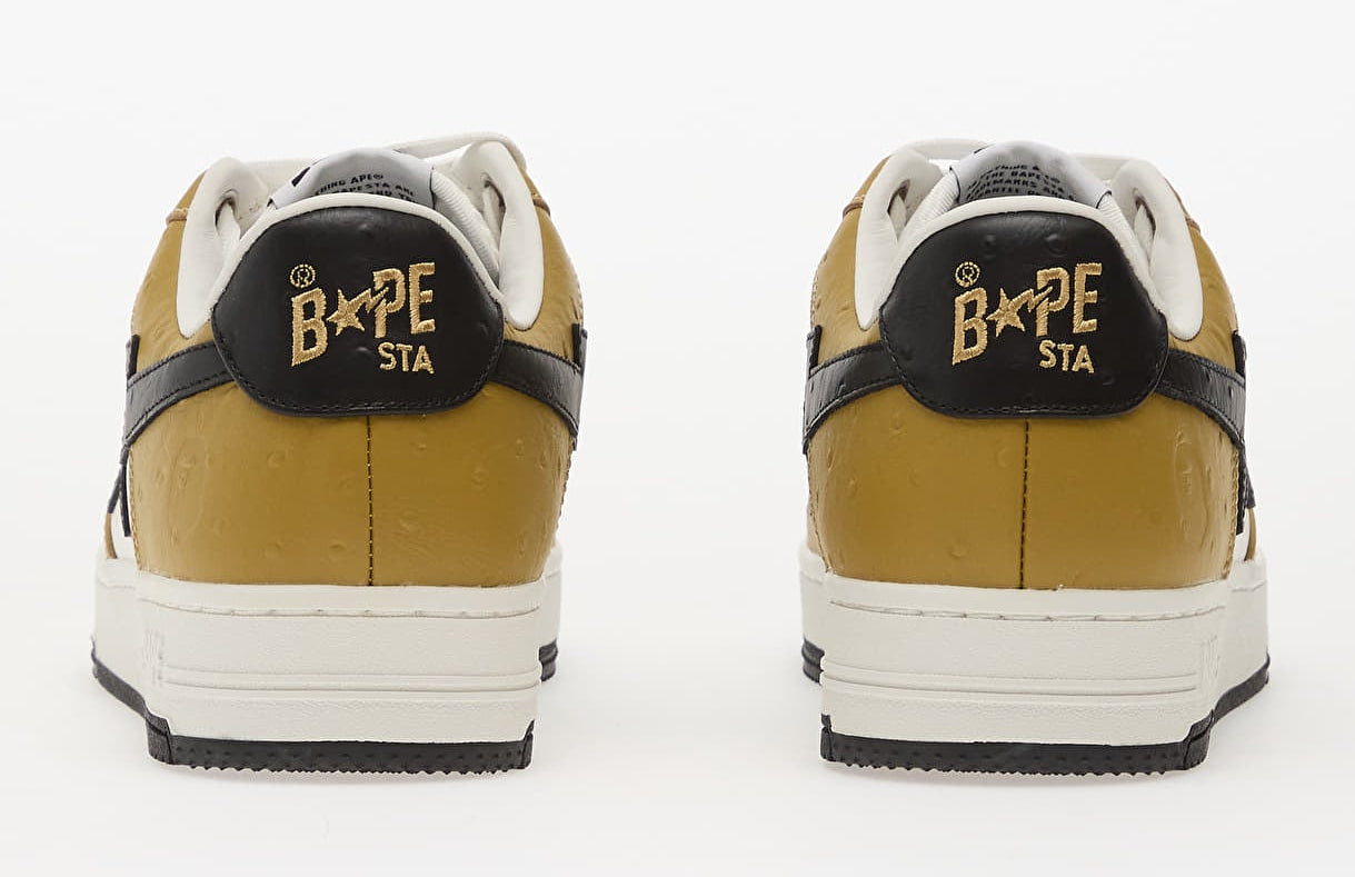 [001FWL801303-MBRW] MENS A BATHING APE BAPE STA #3 M2 'BROWN BLACK OSTRICH'