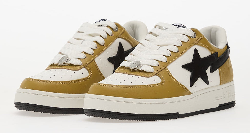 [001FWL801303-MBRW] MENS A BATHING APE BAPE STA #3 M2 'BROWN BLACK OSTRICH'