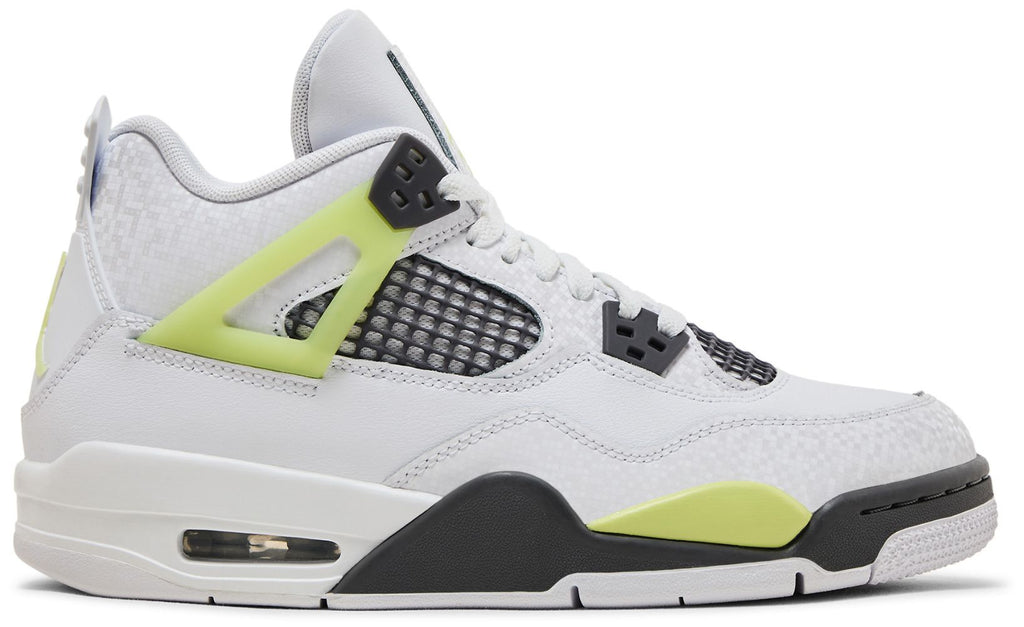 [HJ5990-100] GRADE SCHOOL AIR JORDAN RETRO 4 'LIGHT LEMON TWIST' (GS)