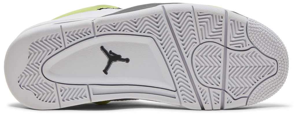 [HJ5990-100] GRADE SCHOOL AIR JORDAN RETRO 4 'LIGHT LEMON TWIST' (GS)