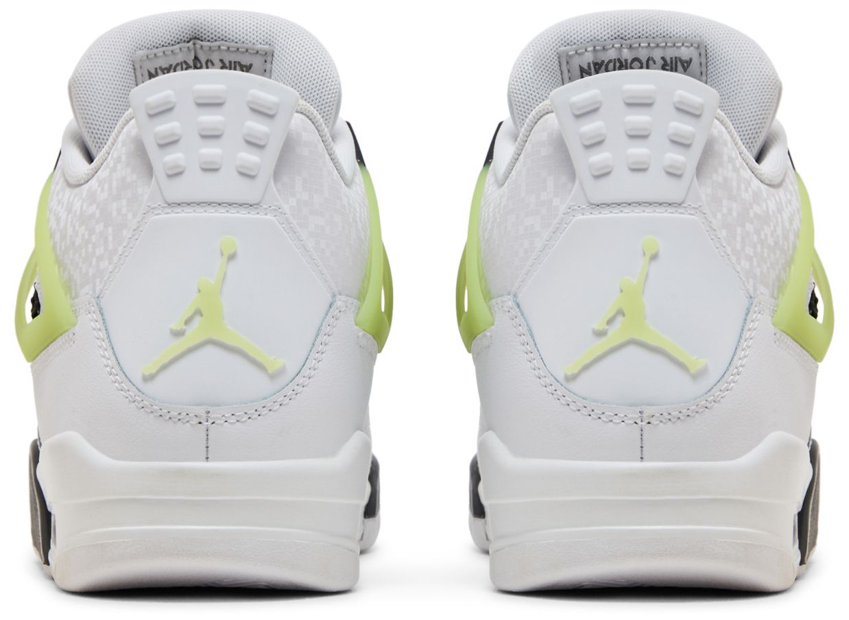 [HJ5990-100] GRADE SCHOOL AIR JORDAN RETRO 4 'LIGHT LEMON TWIST' (GS)