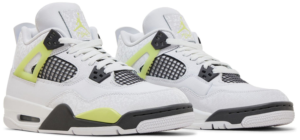[HJ5990-100] GRADE SCHOOL AIR JORDAN RETRO 4 'LIGHT LEMON TWIST' (GS)