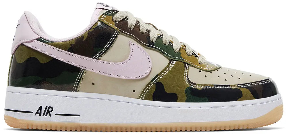 [HQ1967-200] MENS NIKE AIR FORCE 1 LOW RETRO 'PATENT CAMO PINK'