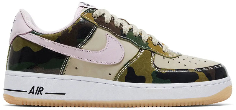 [HQ1967-200] MENS NIKE AIR FORCE 1 LOW RETRO 'PATENT CAMO PINK'