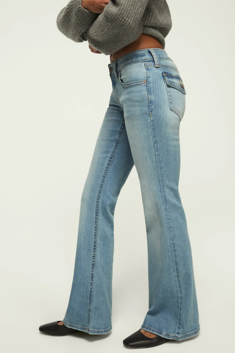 [162995-430] WOMENS LUCKY BRAND LOW RISE FLARE - PURITY WASH