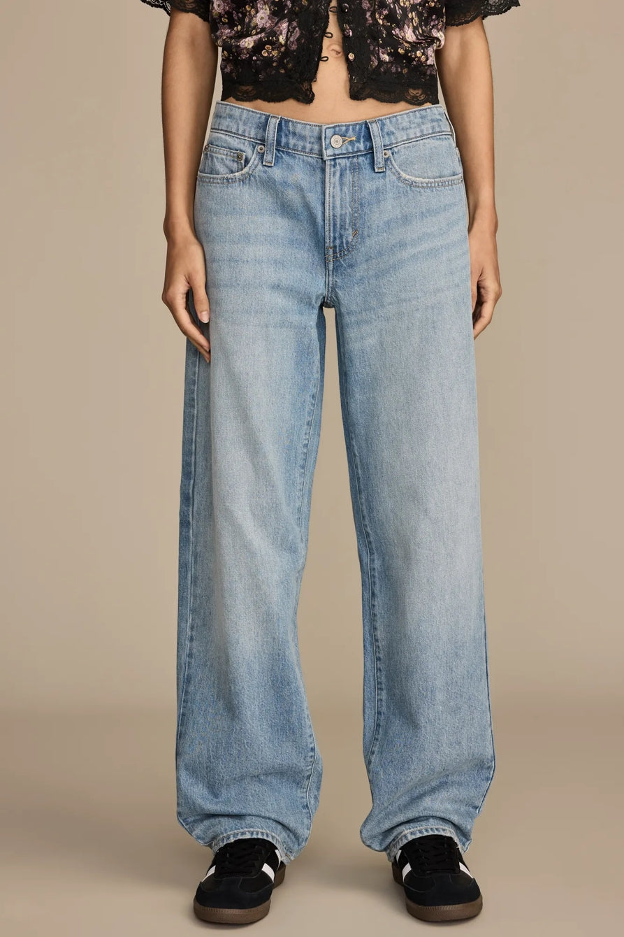 [162997-430] WOMENS LUCKY BRAND THE BAGGY ANKLE LENGTH - TOP NOTCH WASH