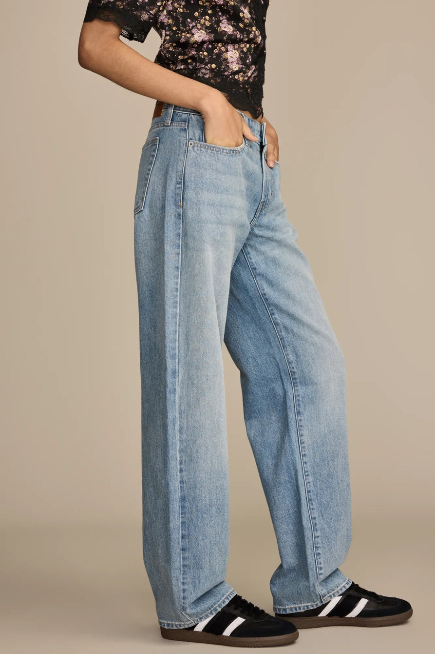 [162997-430] WOMENS LUCKY BRAND THE BAGGY ANKLE LENGTH - TOP NOTCH WASH