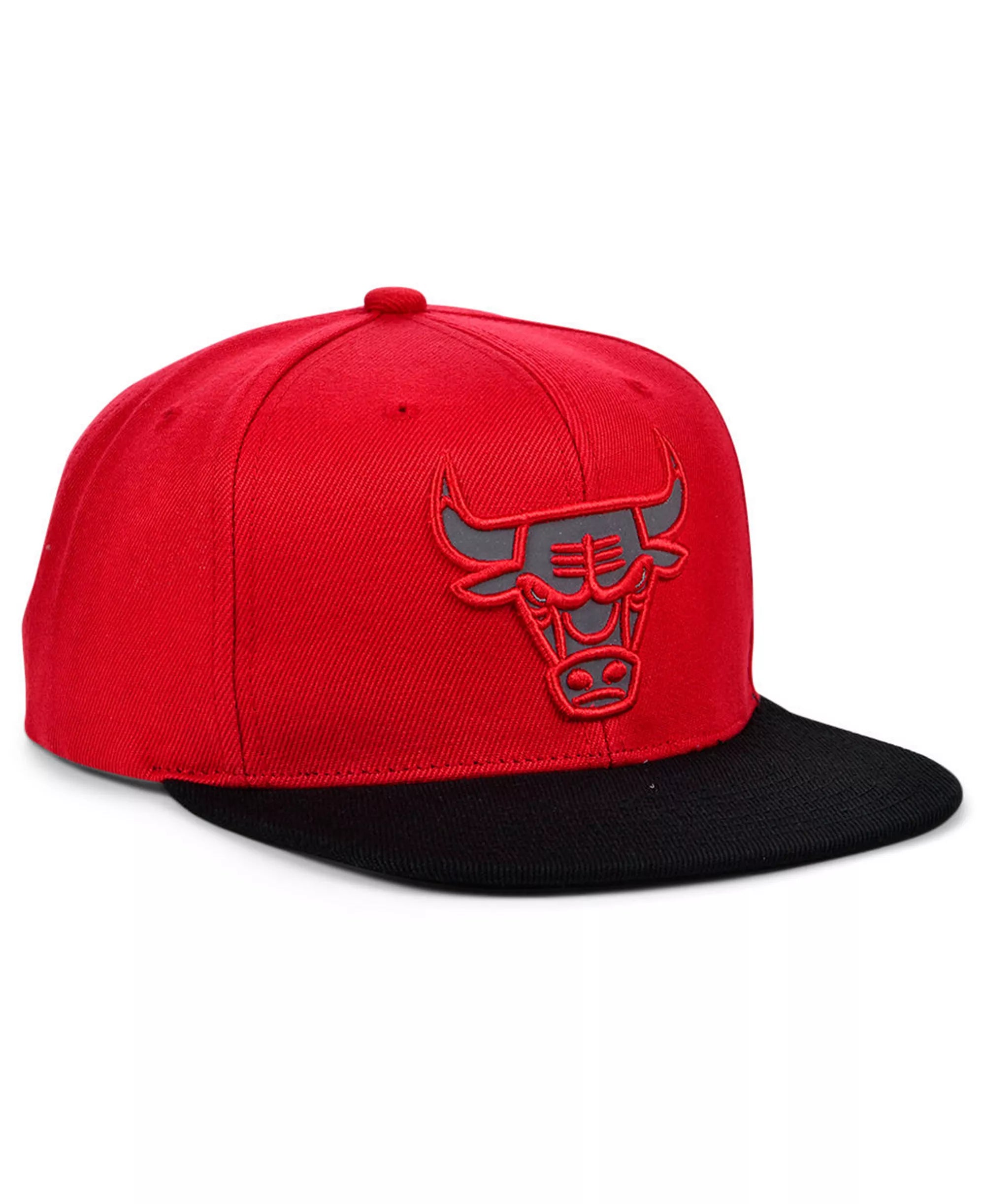 Mens MITCHELL & NESS NBA TEAM REFLECTIVE SNAPBACK BULLS