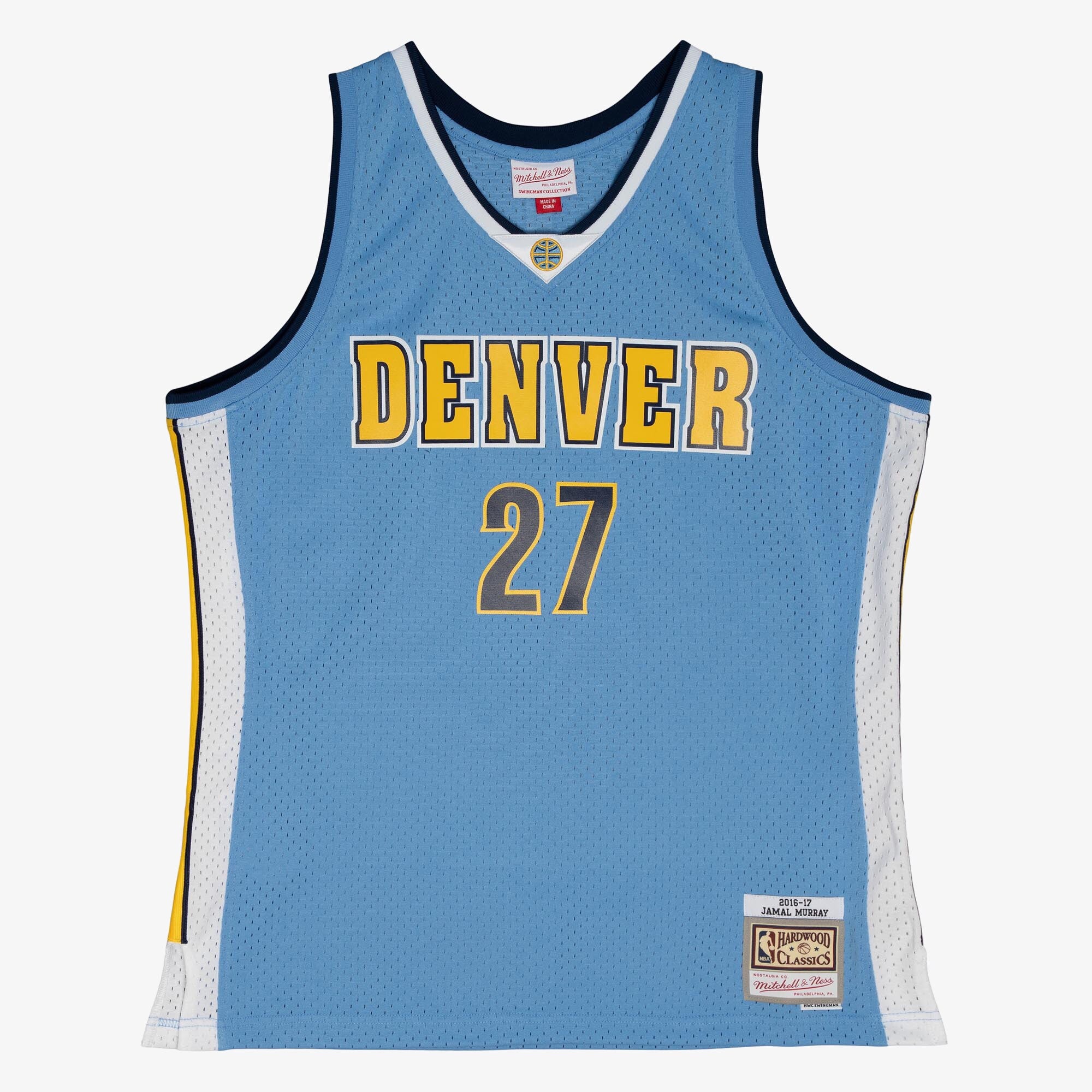 Mens Mitchell & Ness NBA ROAD JERSEY NUGGETS 2016 JAMAL MURRAY
