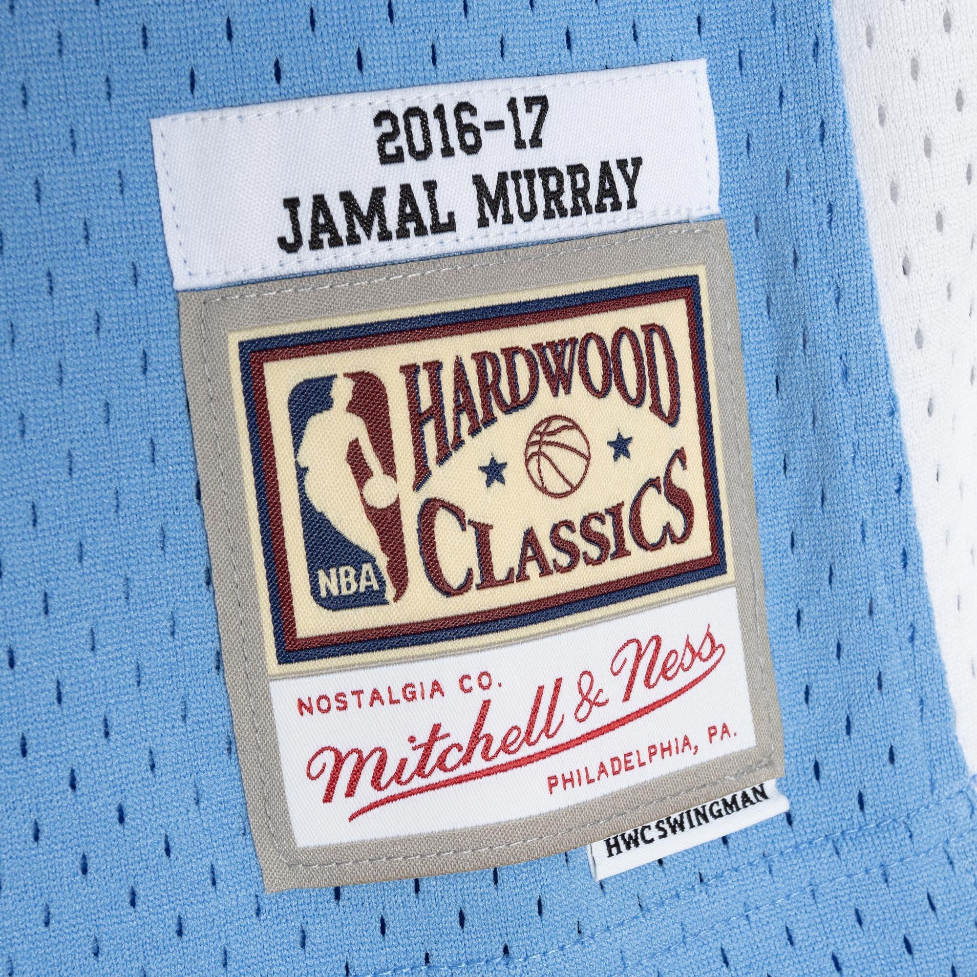 Mens Mitchell & Ness NBA ROAD JERSEY NUGGETS 2016 JAMAL MURRAY
