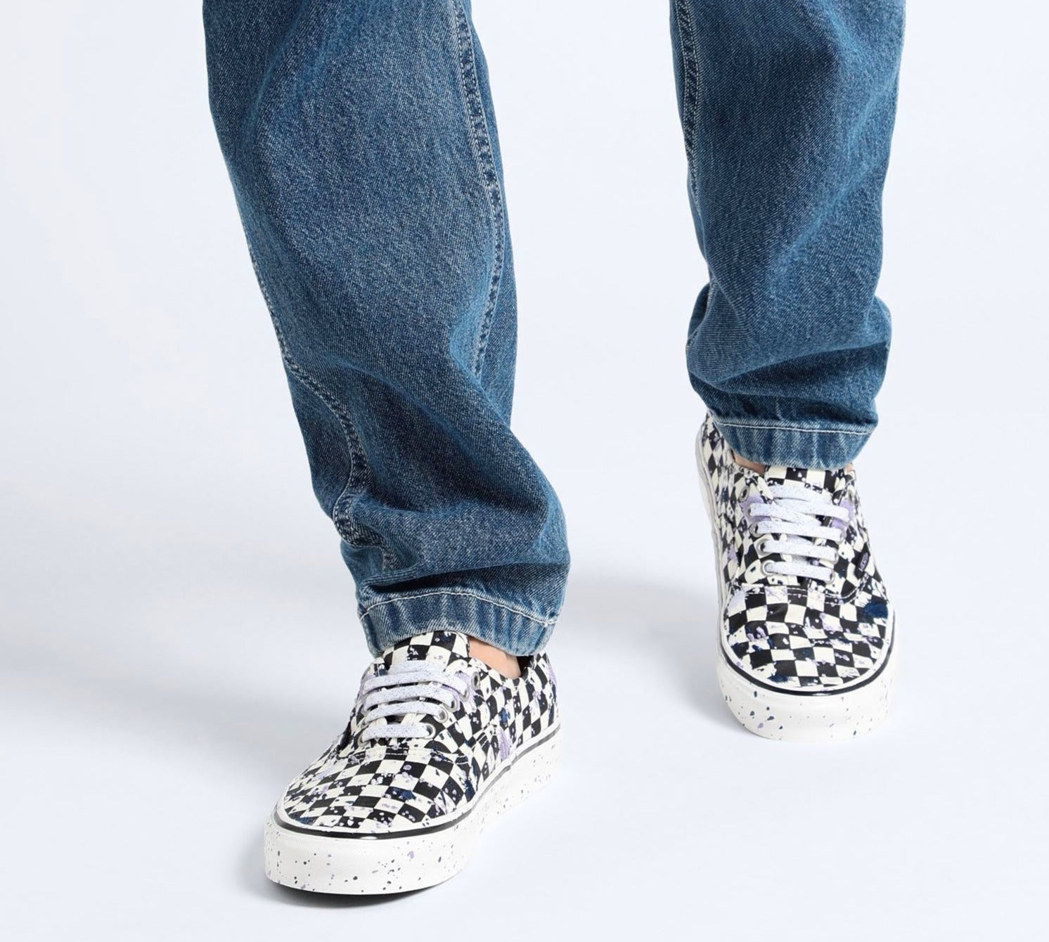 [VN0A5KX48FI] Mens Vans UA AUTHENTIC 44 DX 'ANAHEIM FACTORY SPLATTER EMBROIDERY CHECKBOARD'