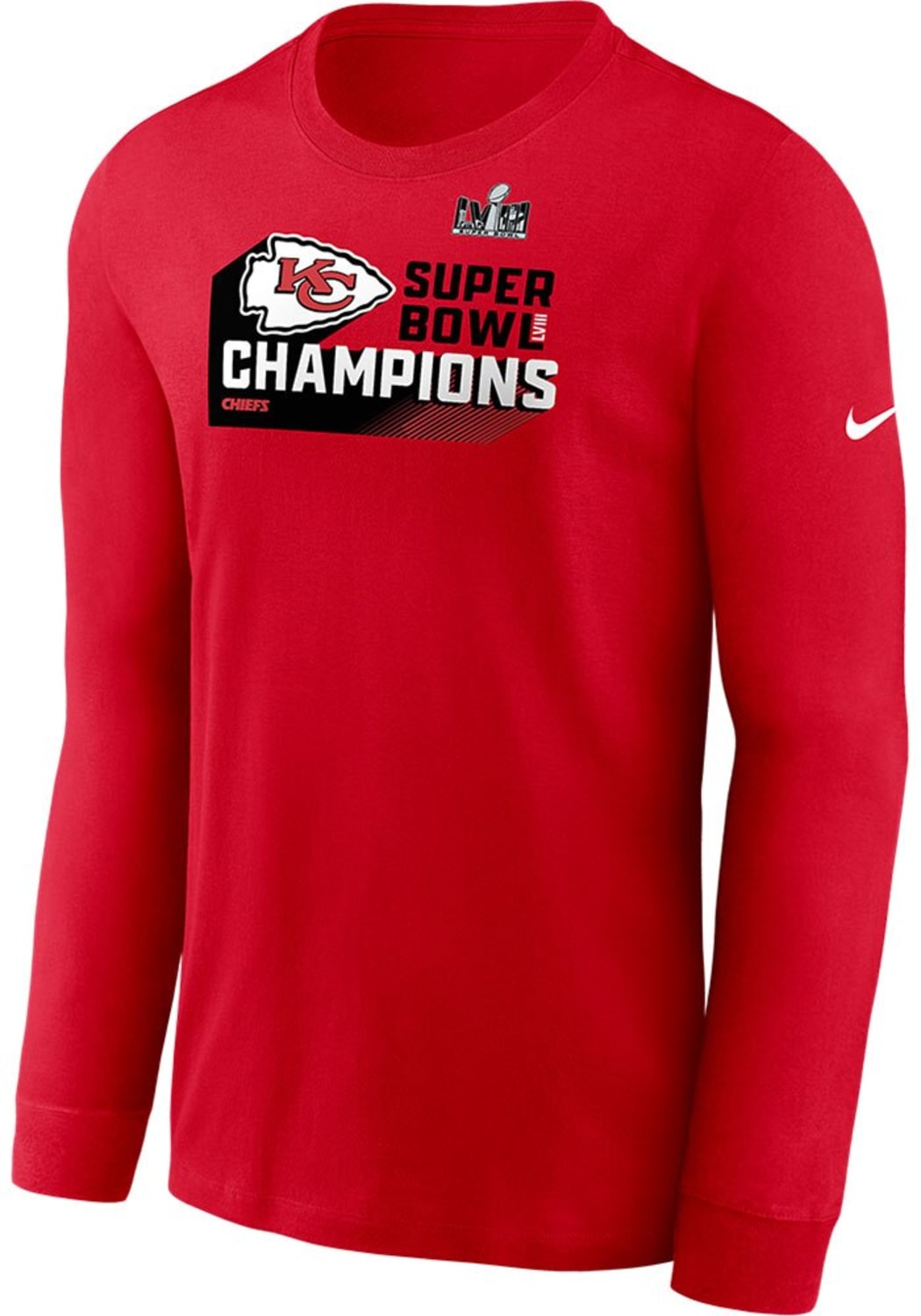 [NPAC65N7GXTAP] MENS NIKE CHIEFS SUPER BOWL LVIII CHAMPIONS ICONIC LONG SLEEVE T SHIRT