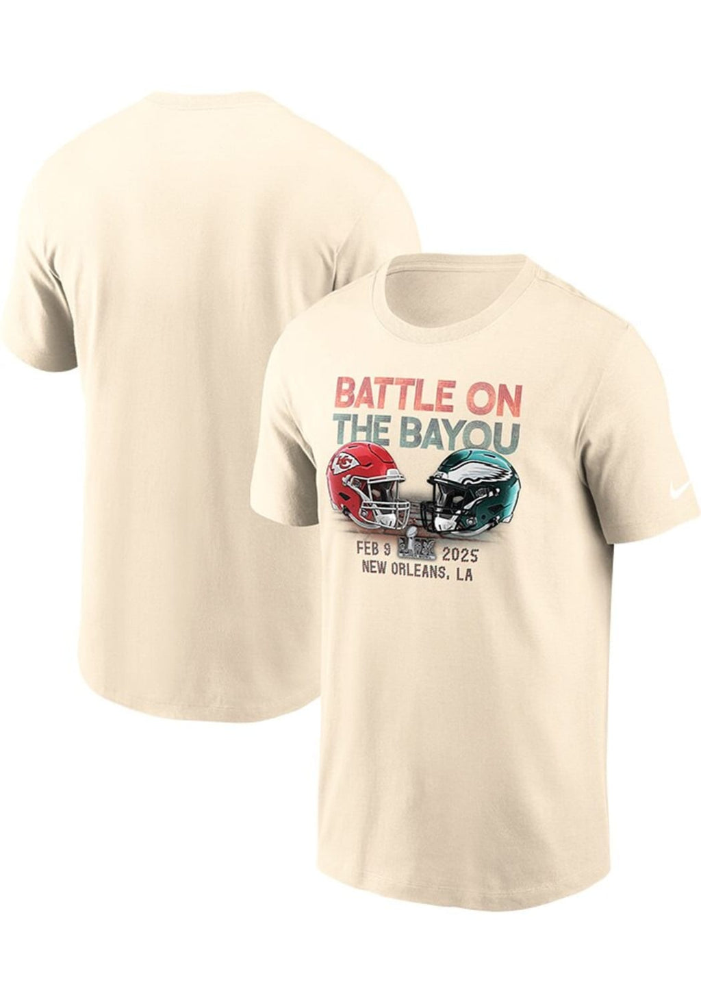[NP9915ASB2T1F] MENS NIKE NEW ORLEANS FEB 25 SUPER BOWL BATTLE ON THE BAYOU TEE