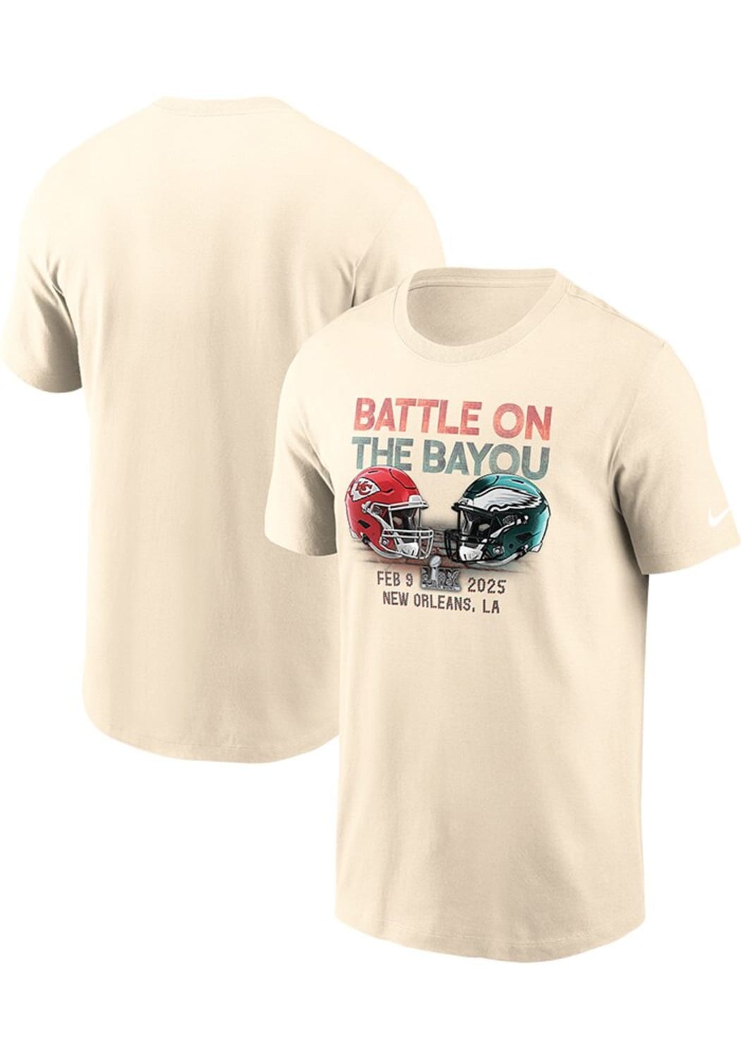 [NP9915ASB2T1F] MENS NIKE NEW ORLEANS FEB 25 SUPER BOWL BATTLE ON THE BAYOU TEE