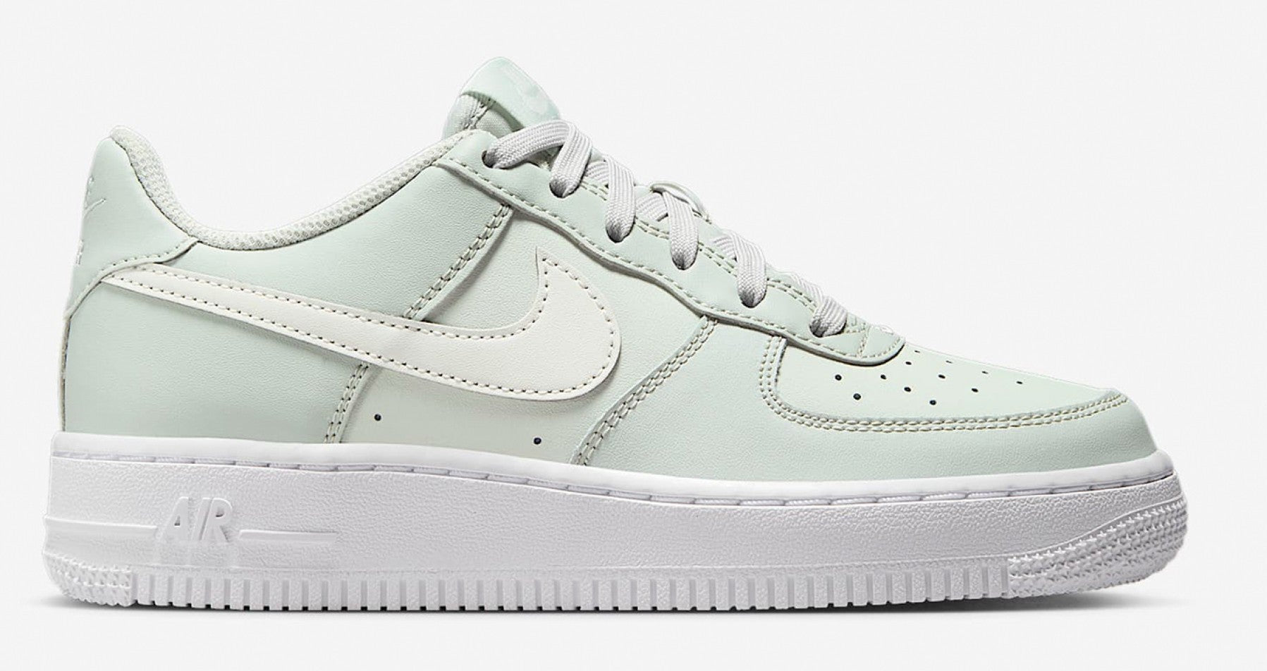 [FV5948-007] GRADE SCHOOL NIKE GS AIR FORCE 1 'LIGHT SILVER SPRUCE AURA'