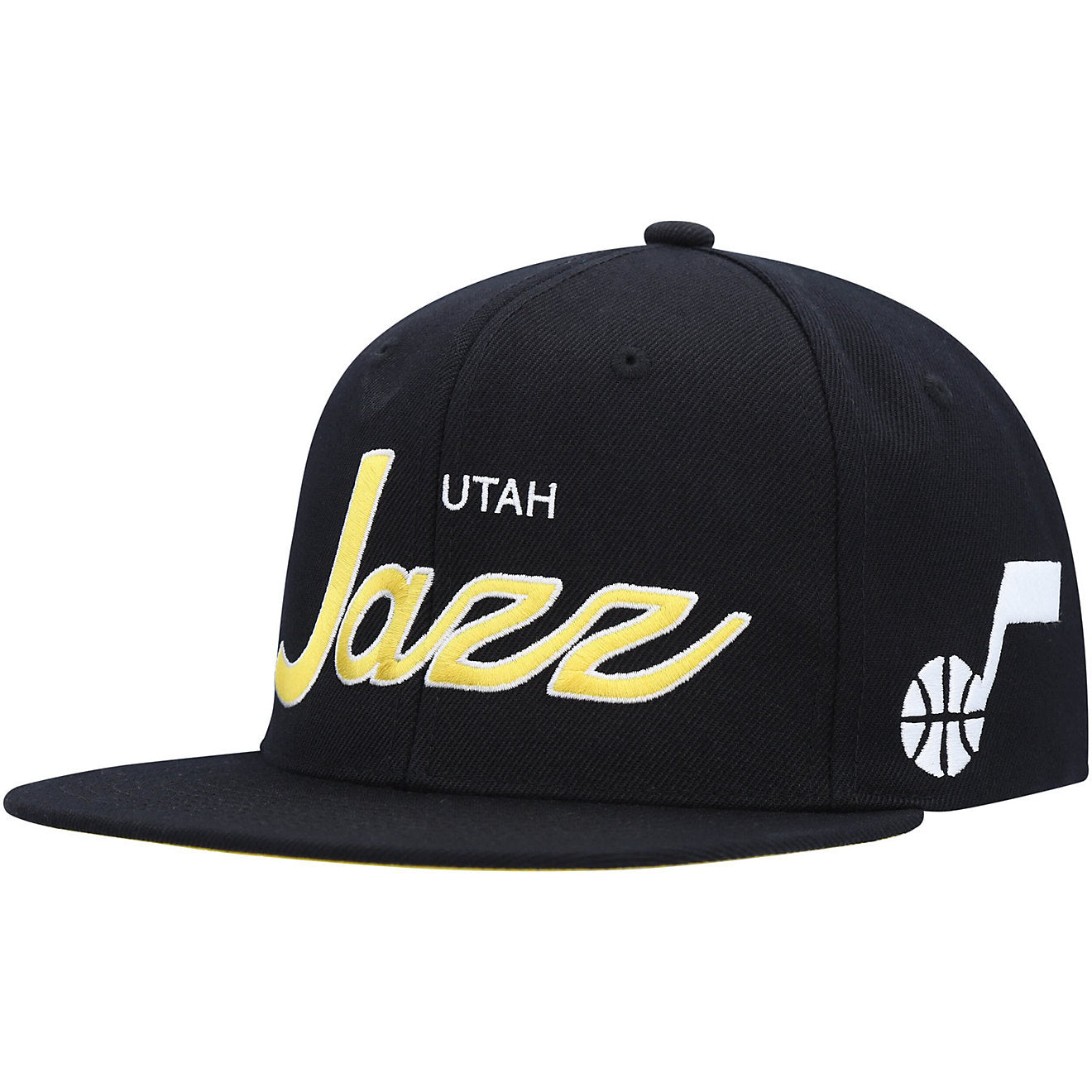 MENS MITCHELL & NESS NBA TEAM SCRIPT 2.0 SNAPBACK JAZZ
