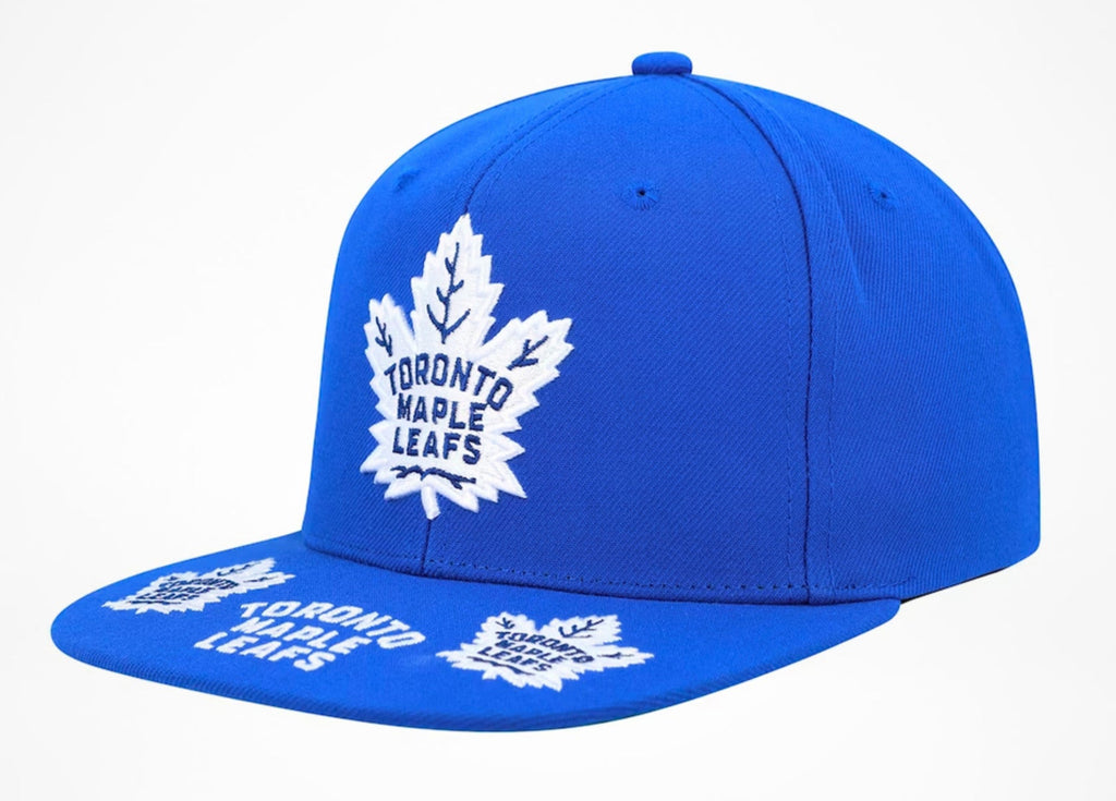 MENS MITCHELL & NESS NHL VINTAGE HAT TRICK SNAPBACK MAPLE LEAFS